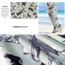Polyester Brushed Printed Beach Pants Fabric/ Casual Wear Fabric